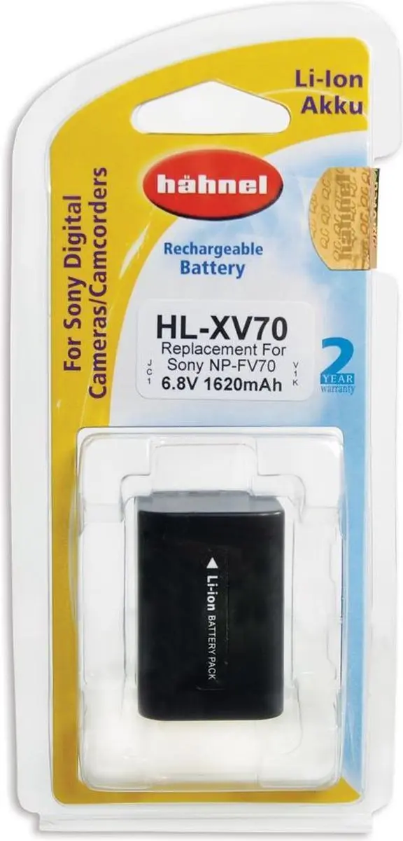 Hahnel HL-XV70 Li-Ion Accu 1620mAh