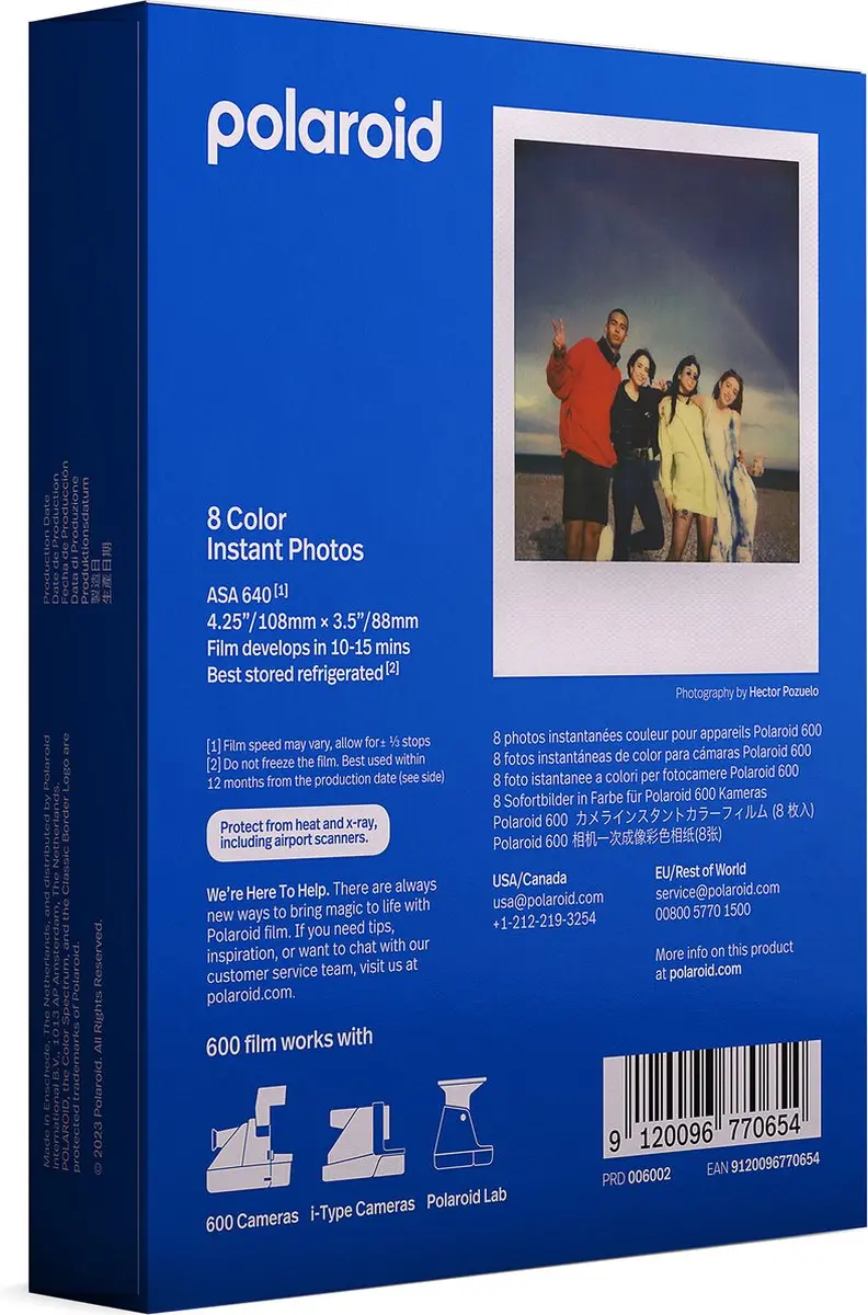 Polaroid Color Instant Film 600 - 8 Stuks - Multi