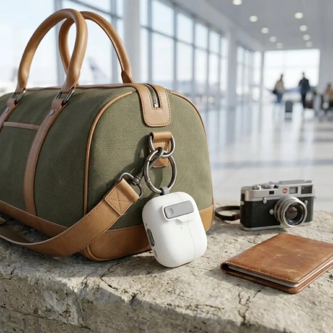 NUVEX Beschermhoes AirPods Pro 3 - Wit met sleutelring