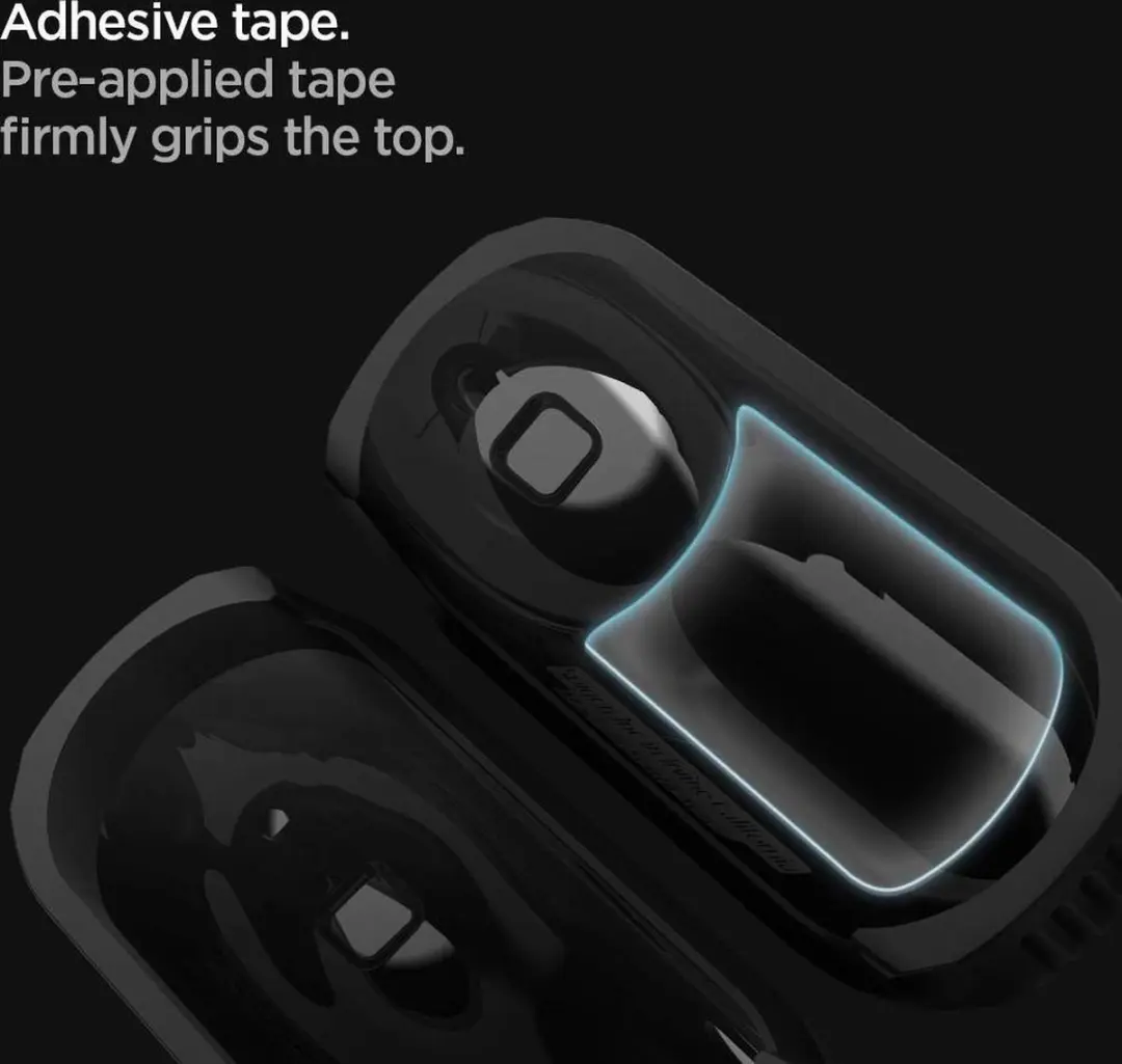 Spigen Rugged Armor ASD00540 Hoesje - Apple AirPods Pro - Zwart