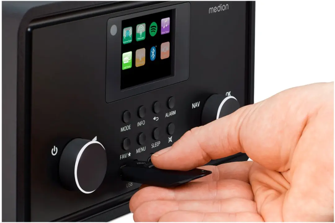 Medion MD88069 Internetradio - 20W - Zwart