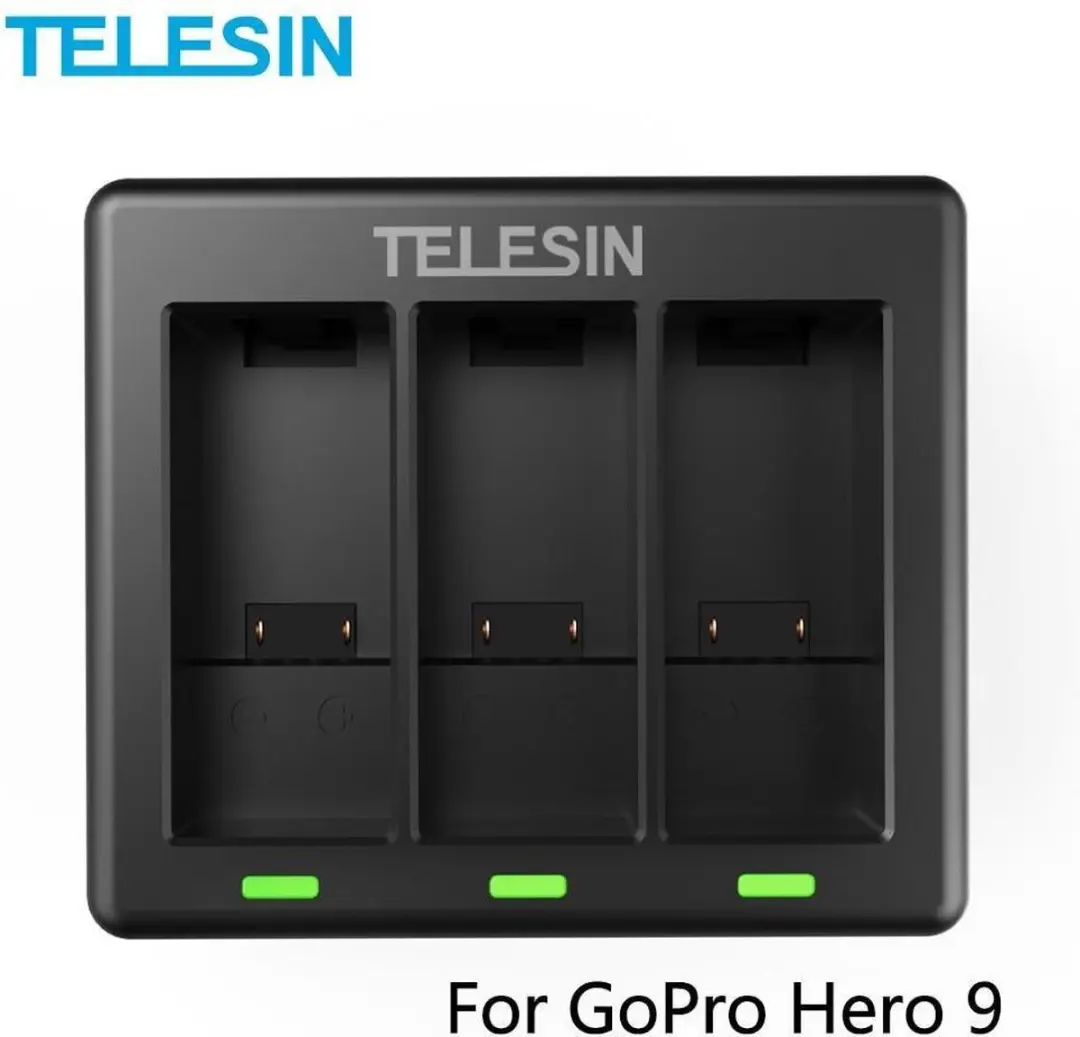 Telesin Triple Batterij Oplader GoPro GOPRO - 3x Opladen - afbeelding 3 van 6