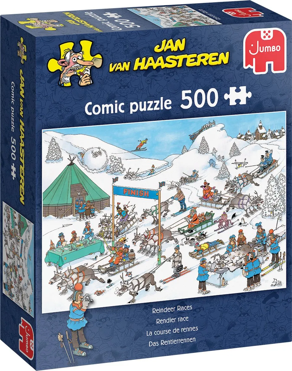 Jan van Haasteren Rendier Race Puzzel 500 Stuks