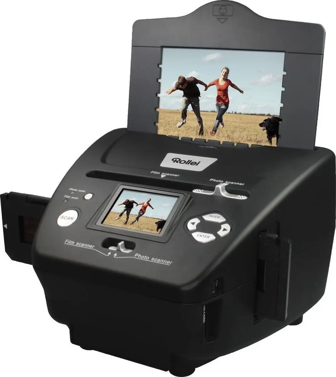 Rollei 3in1 Foto-/Diafilm Scanner 2,4" - PDF-S240 - Zwart