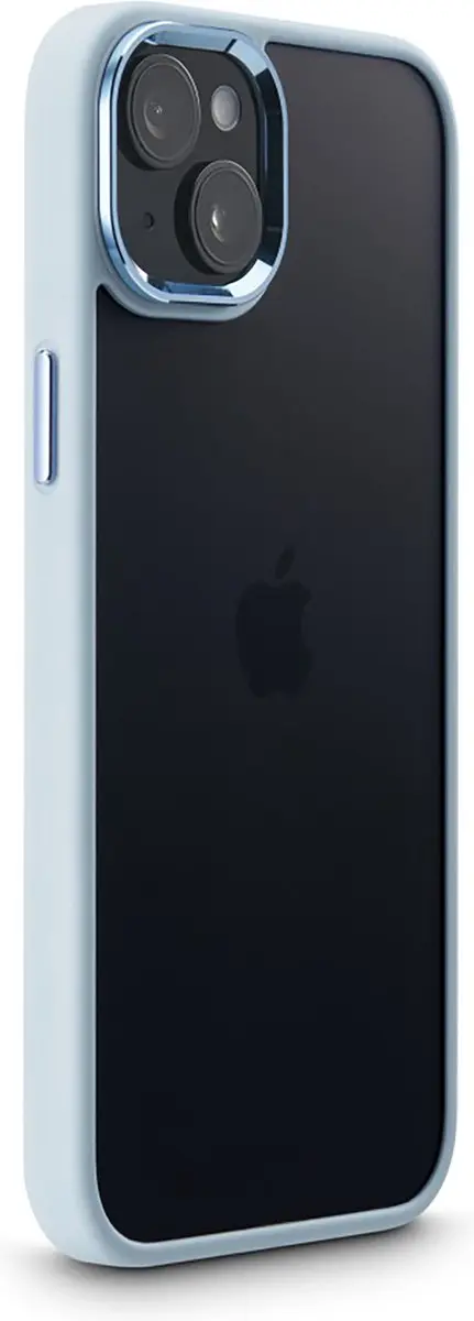 Hama Cam Protect Cover iPhone 15 Plus - Transparant Blauw - afbeelding 2 van 6