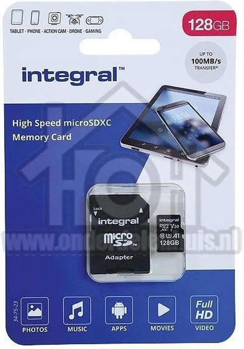 Integral INMSDX128G-100V10 Geheugenkaart 128GB
