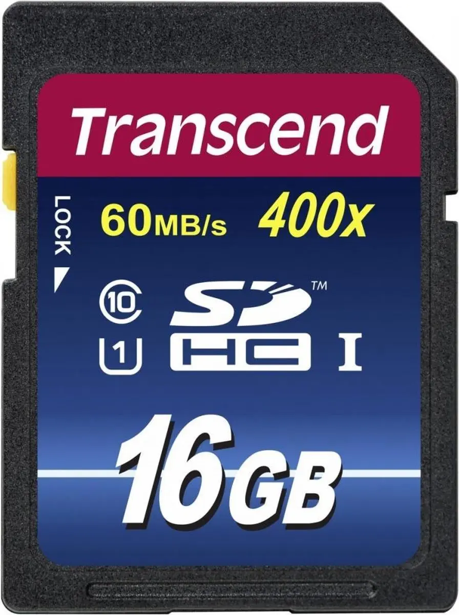 Transcend 16GB SDHC UHS-I TS16GSDU1 Geheugenkaart