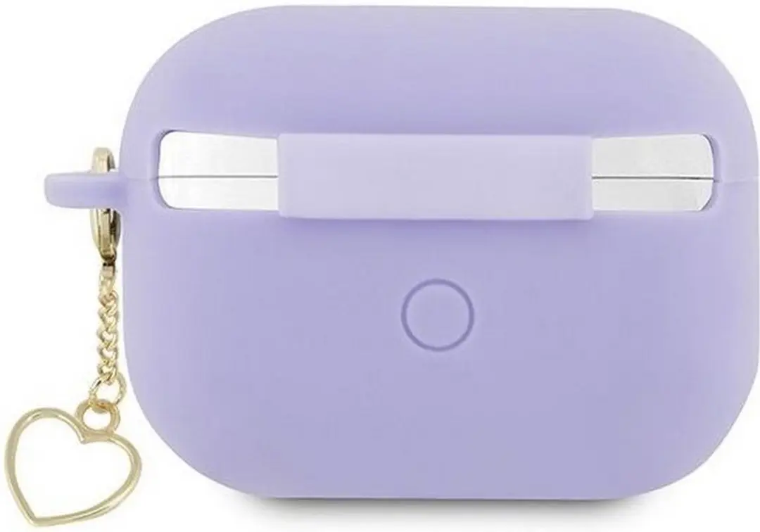 GUESS Heart Silicone Case 3666339110994 - Paars