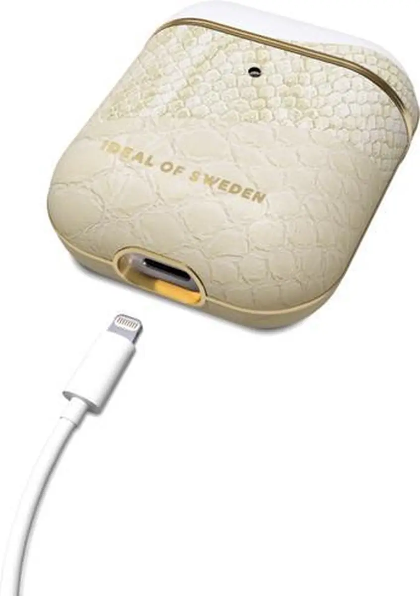 iDeal of Sweden AirPods Case PU Cream Gold Snake - IDAPCSS21-270