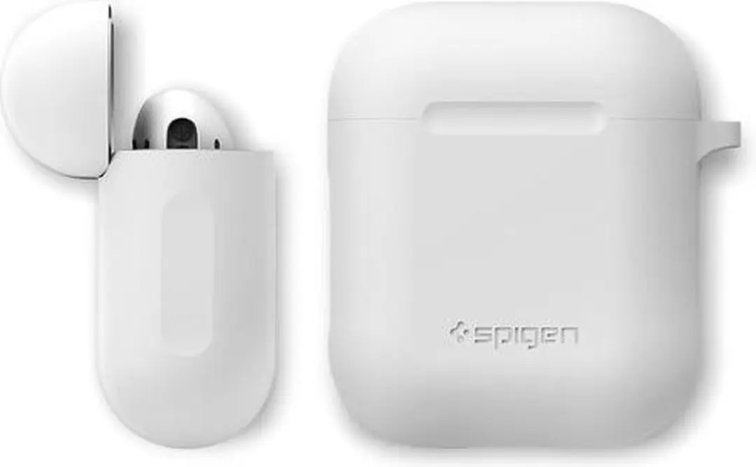 Spigen Silicone Hoesje Apple AirPods 1/2 - AP76329403 - Wit
