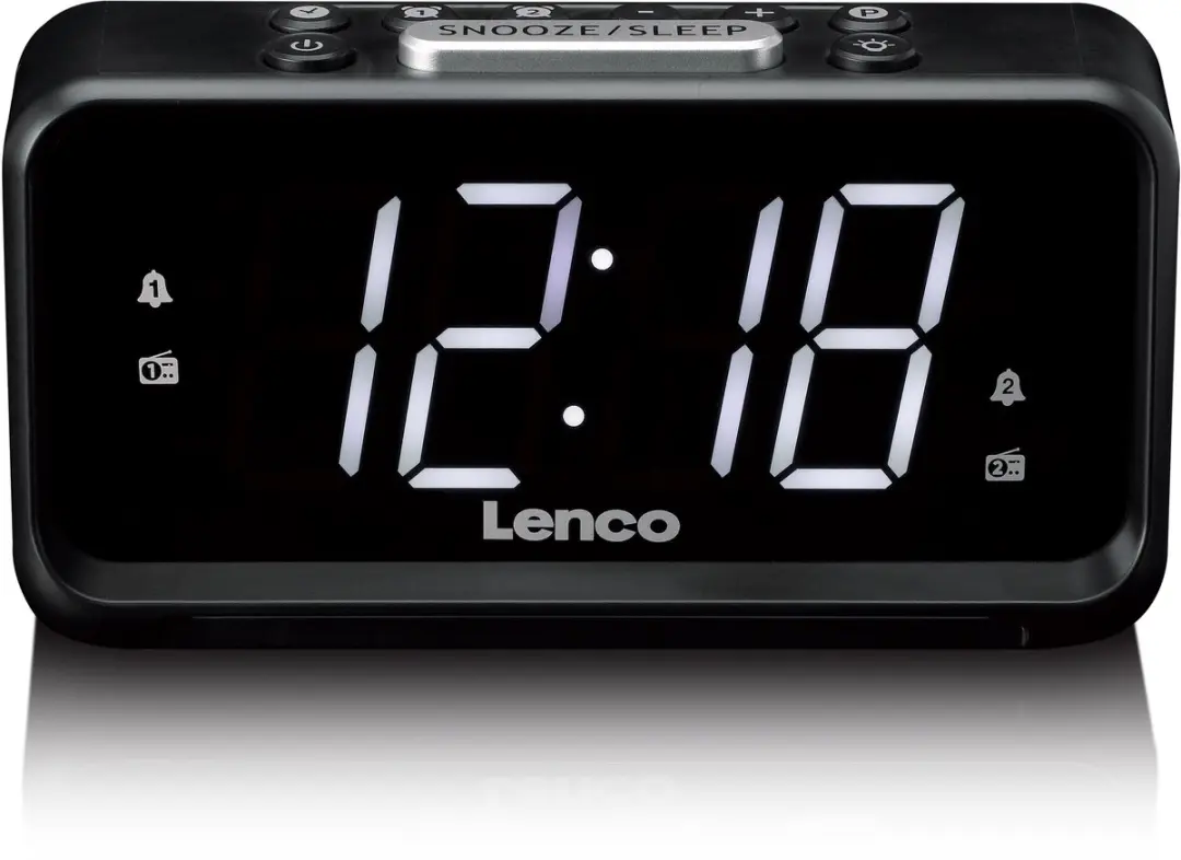 Lenco CR-28BK Wekkerradio - Zwart