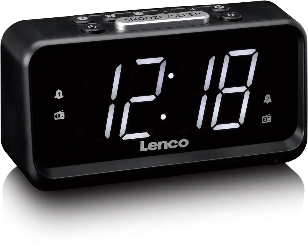 Lenco CR-28BK Wekkerradio