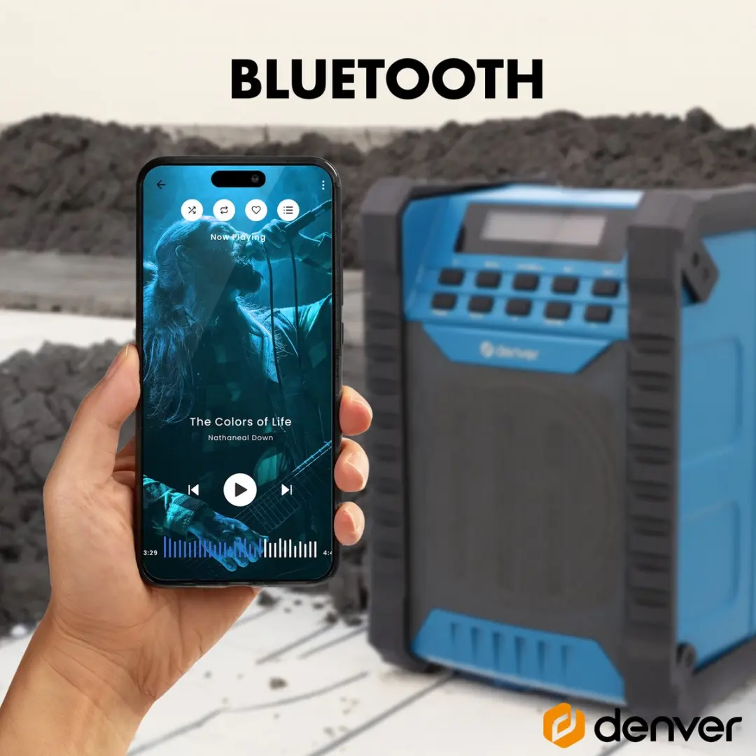 Denver DAB+ WRD60 Bouwradio - Zwart/Blauw