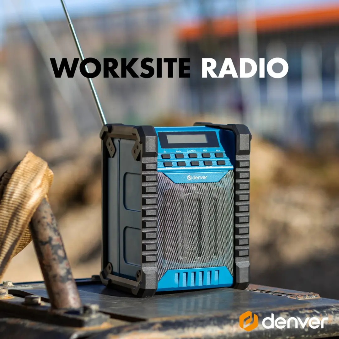 Denver DAB+ WRD60 Bouwradio - Zwart/Blauw