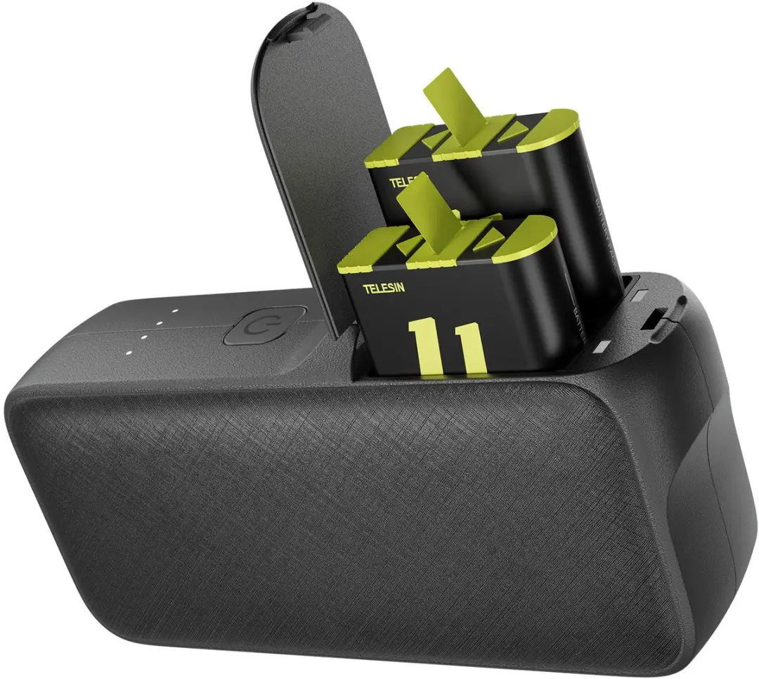 Telesin 10000mAh Powerbank - GoPro Hero 12/11/10/9 - 20W PD - 3-in-1 - afbeelding 2 van 3