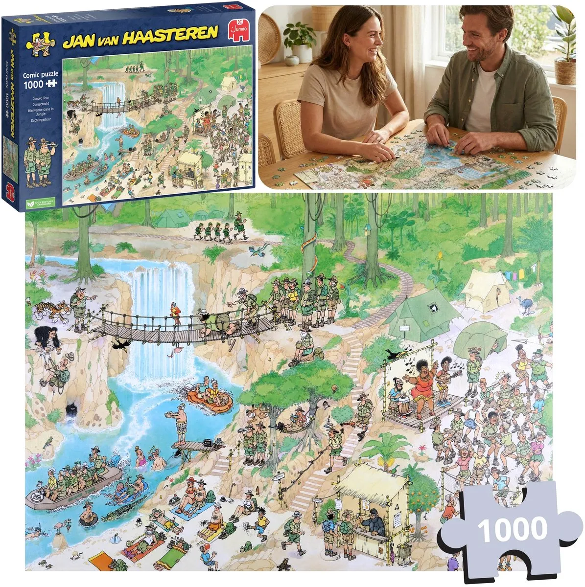 Jan van Haasteren Jungletocht Puzzel 1000 Stuks