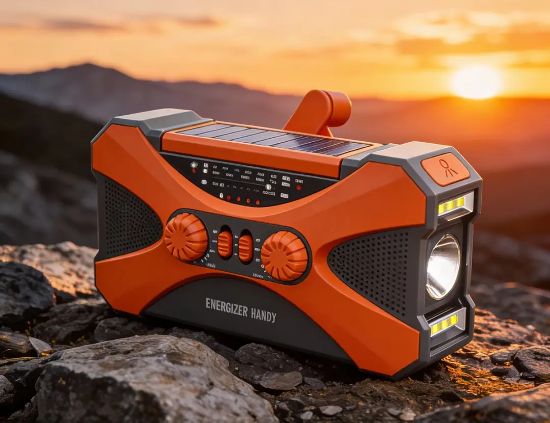 RedParrot NoodRadioLader Compact Noodradio - Oranje