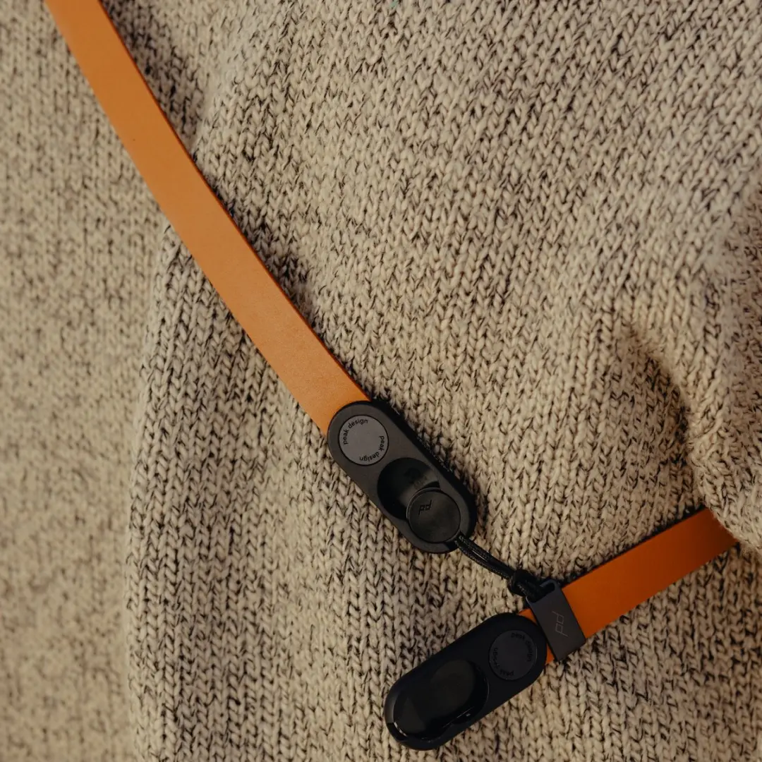 Peak Design Form Leather Camerariem - 103.5cm - Oranje