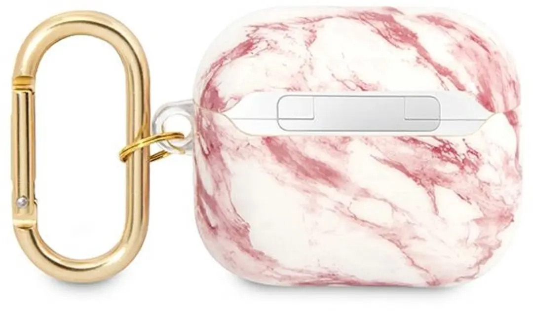Guess Airpods 3 Case - Marble - Roze