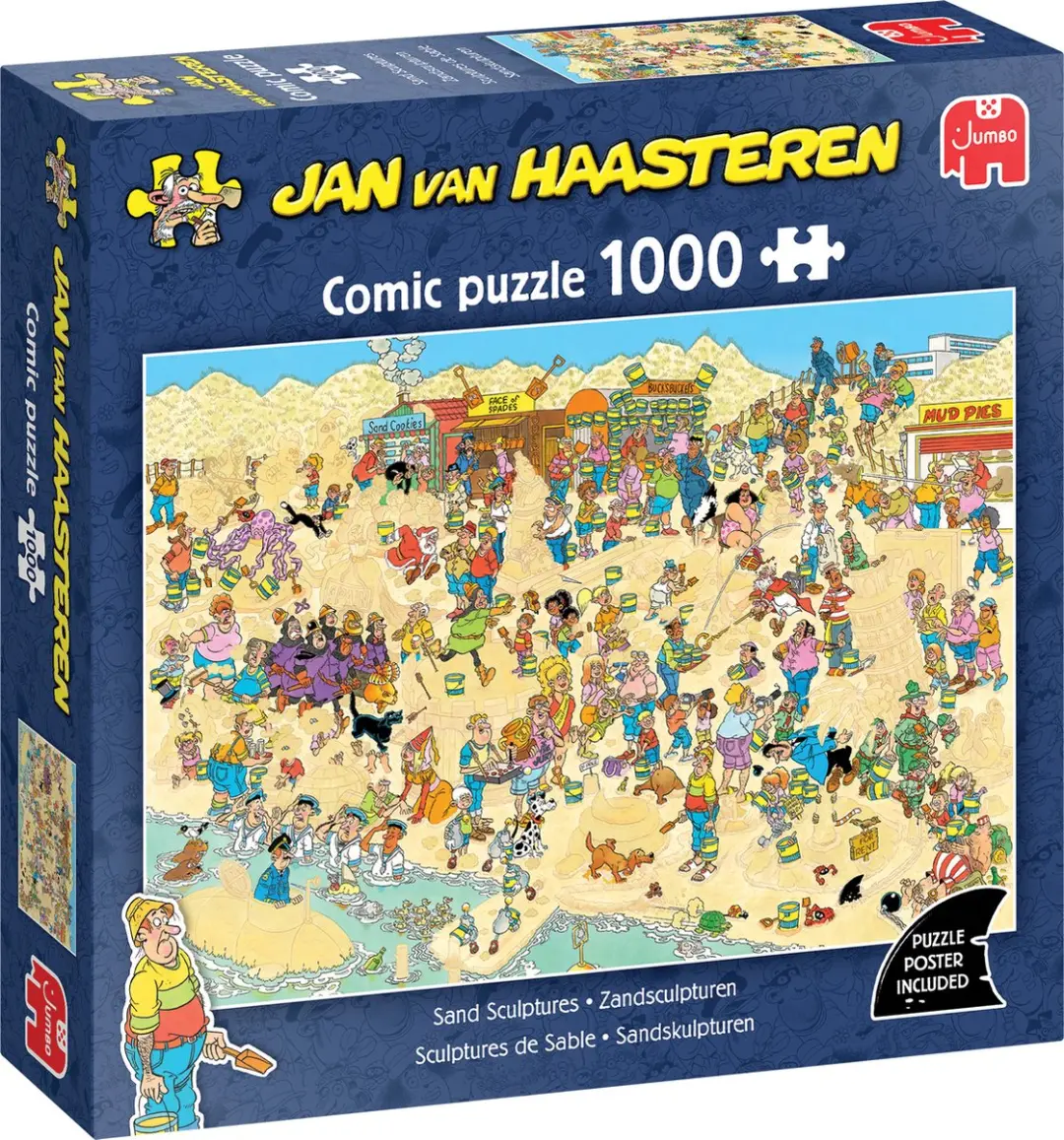 Jan van Haasteren Zandsculpturen 1000 Stuks Legpuzzel - Meerkleurig
