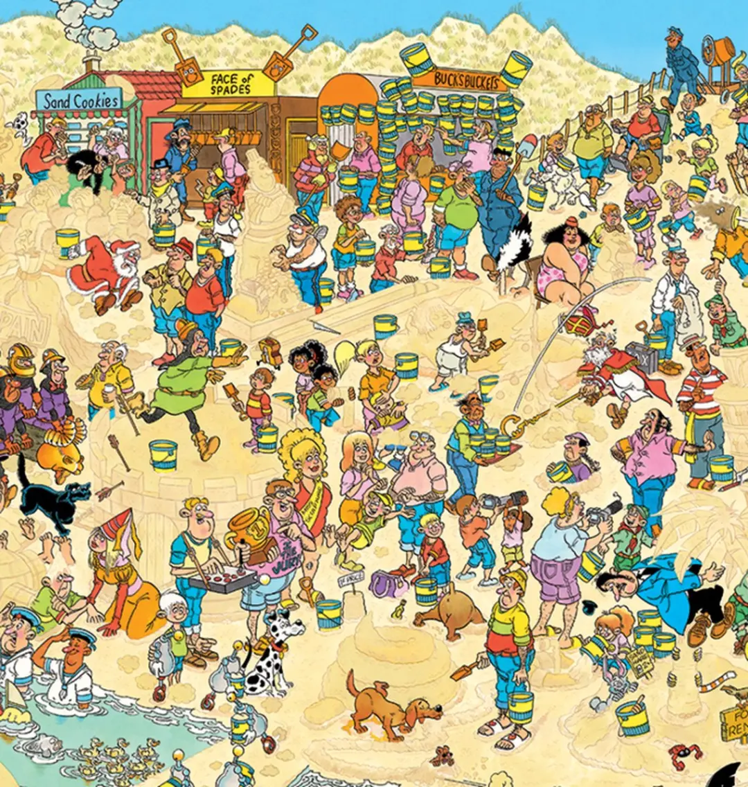 Jan van Haasteren Zandsculpturen 1000 Stuks Legpuzzel - Meerkleurig