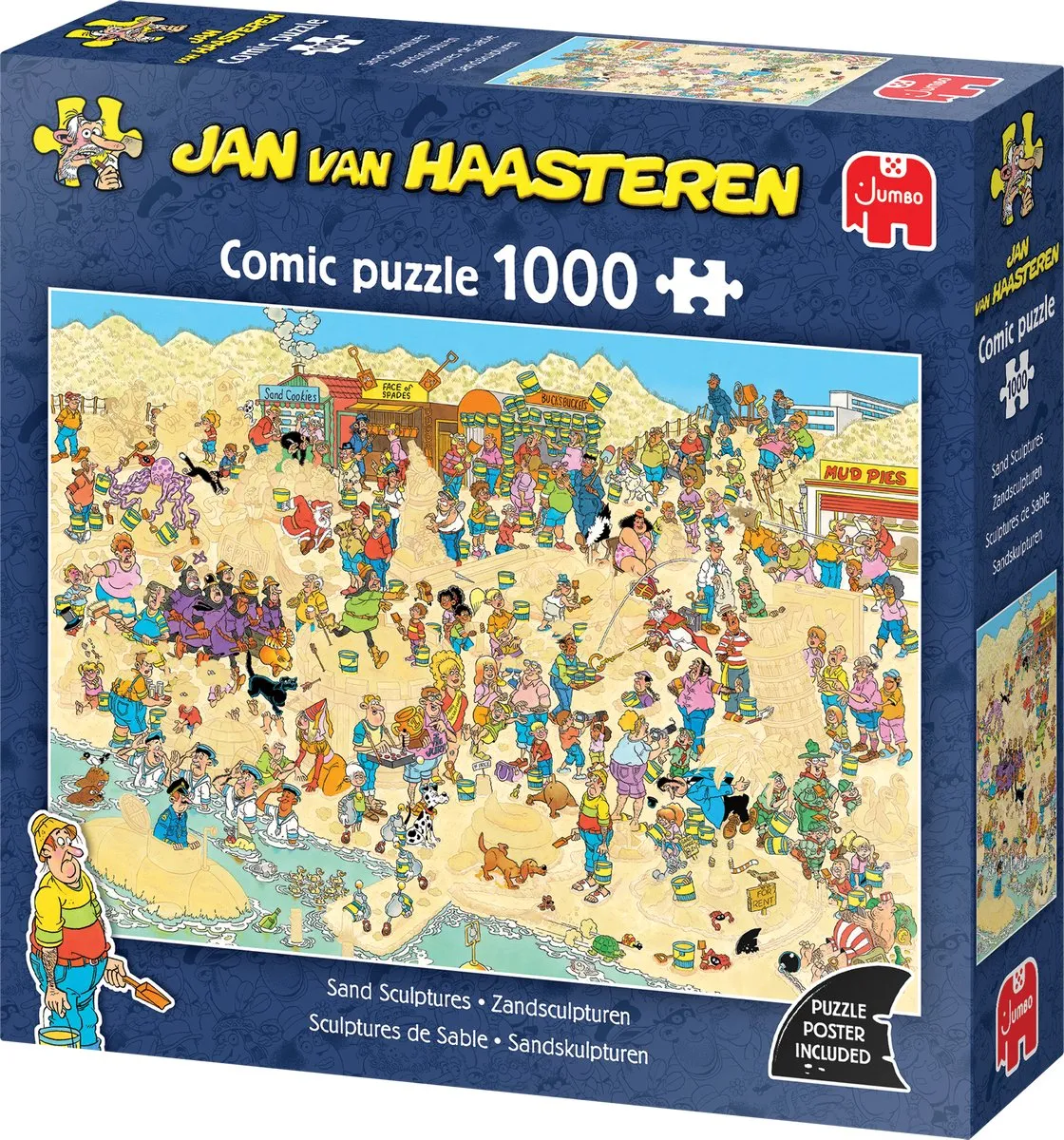 Jan van Haasteren Zandsculpturen 1000 Stuks Legpuzzel - Meerkleurig
