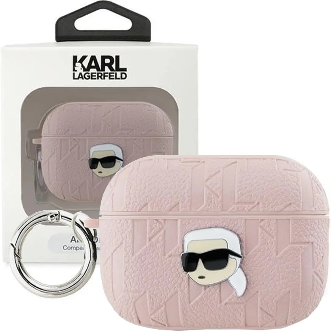 Karl Lagerfeld Monogram Head Case AirPods Pro 2 - Roze - afbeelding 6 van 6