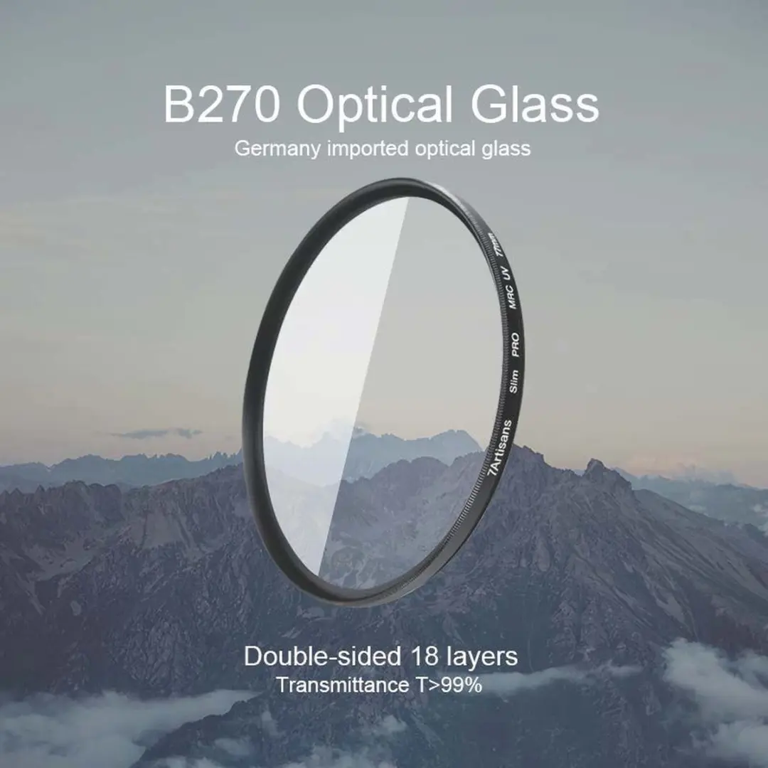 7Artisans MRC-UV 52mm UV Filter - Zwart