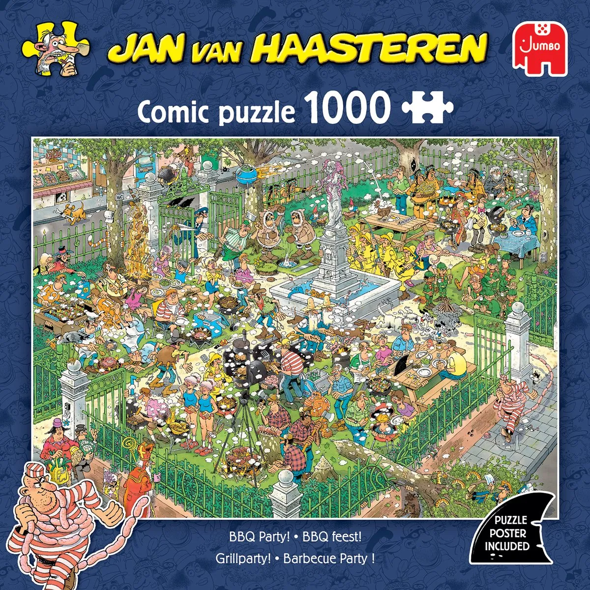 Jan van Haasteren BBQ Feest! Legpuzzel 1000 Stuks - Meerkleurig