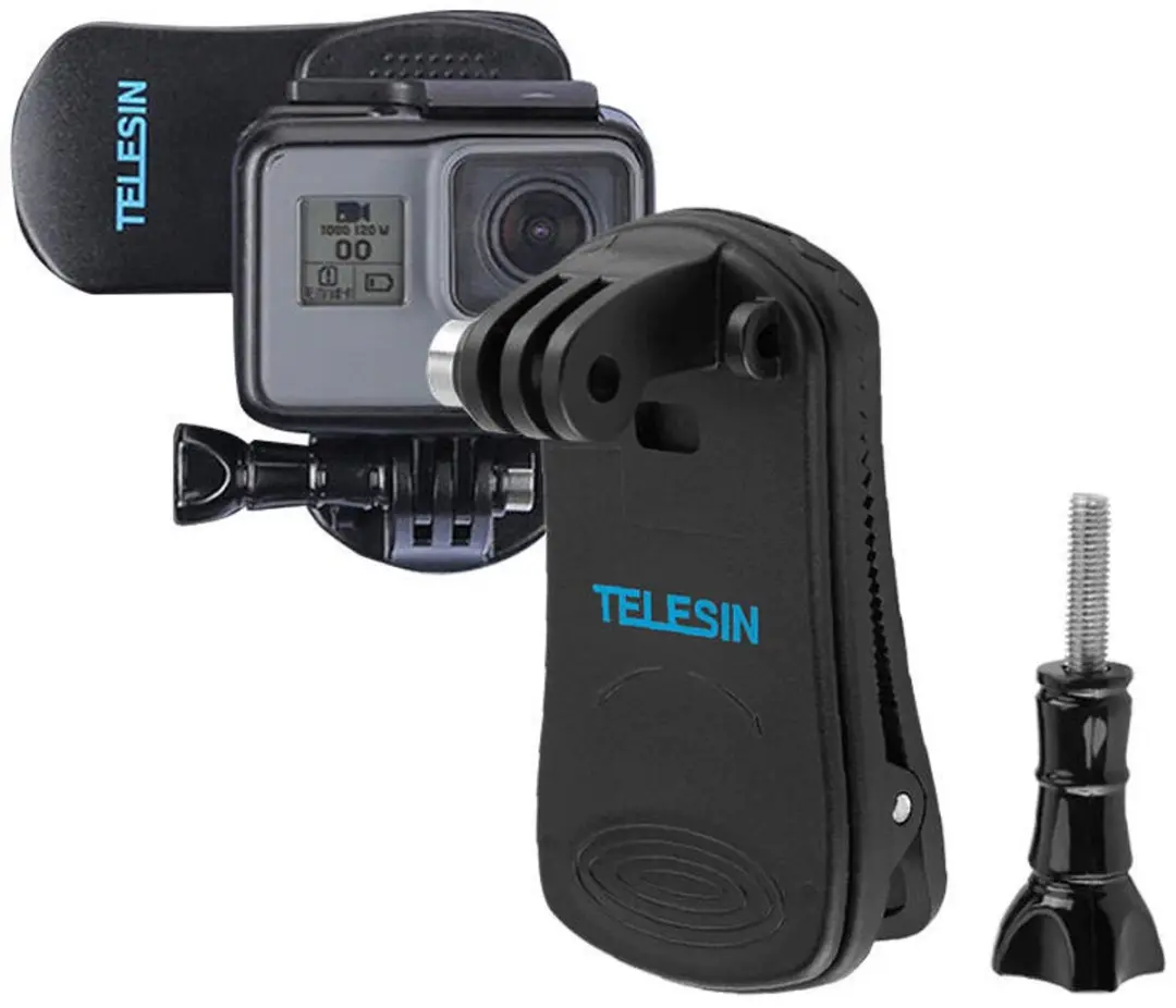 Telesin GP-JFM-003 GoPro Bevestiging - Rugzakmontage - Zwart - afbeelding 6 van 6