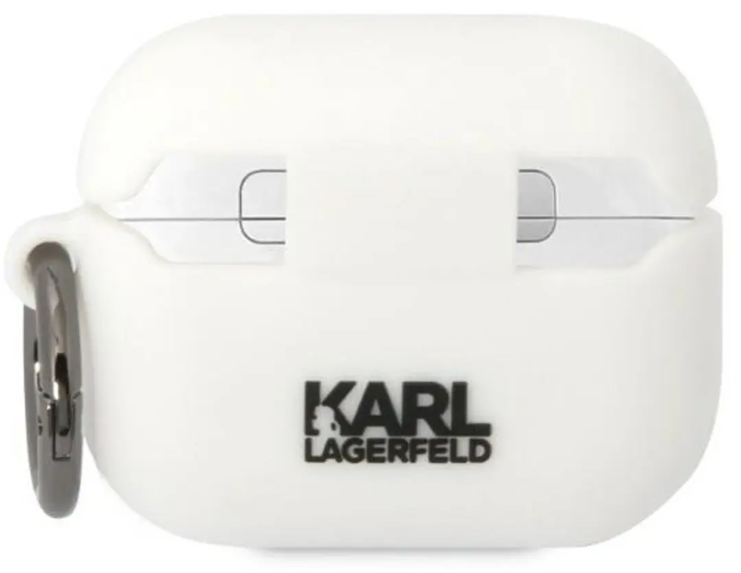 Karl Lagerfeld KLACAPSILCW AirPods Pro Hoesje - Wit