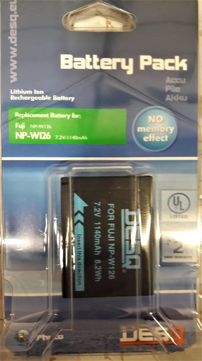 Desq NP-W126 Accu 1140mAh