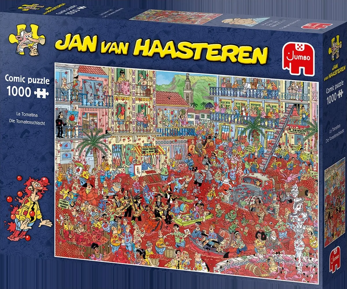 Jan van Haasteren La Tomatina Puzzel 1000 Stuks