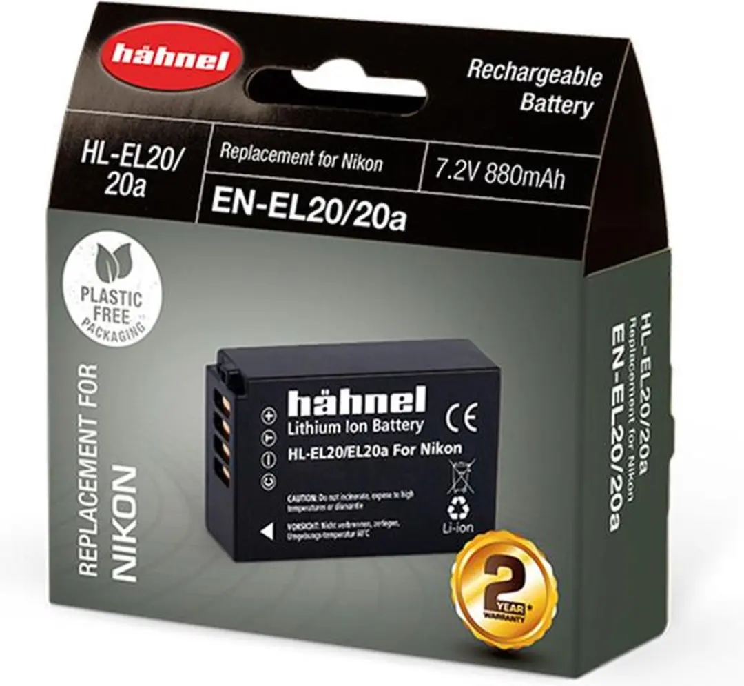 Hähnel HL-EL20/20a Li-Ion Accu 880mAh