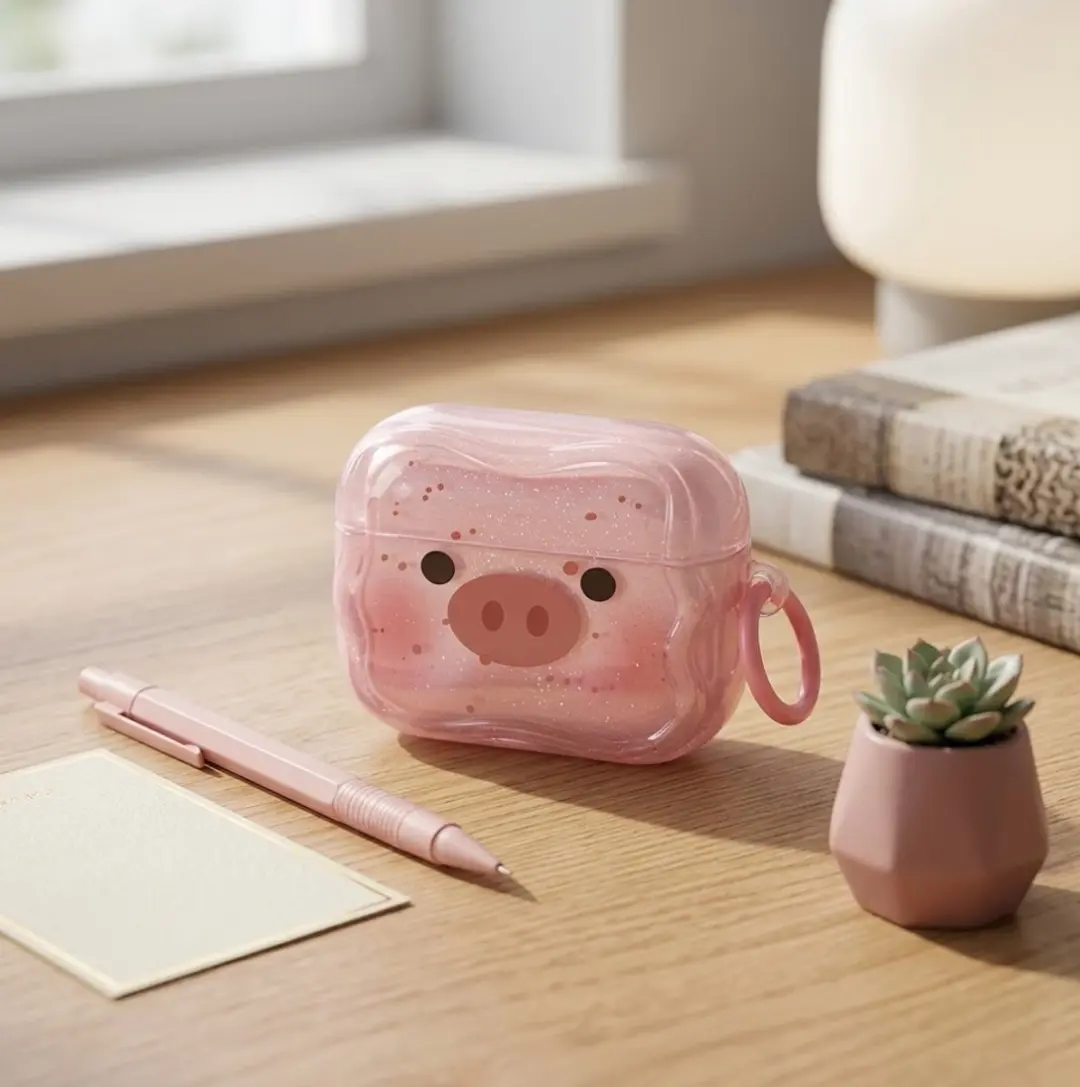 NUVEX AirPods Pro 3 Hoesje - Roze Transparant