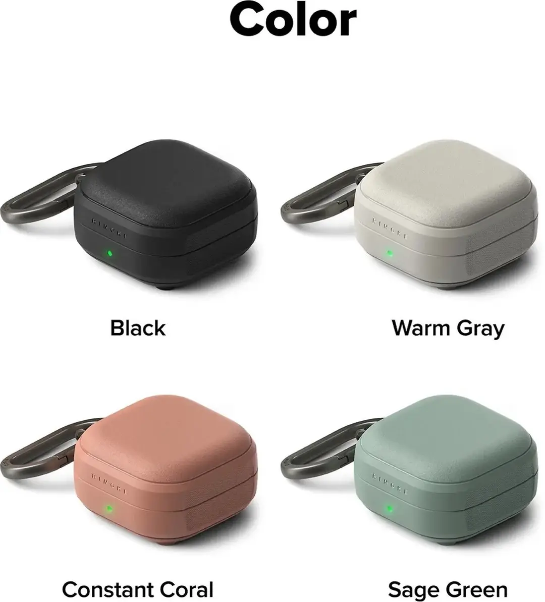Ringke Hoesje Samsung Galaxy Buds+ - Groen - Magnetic Cover