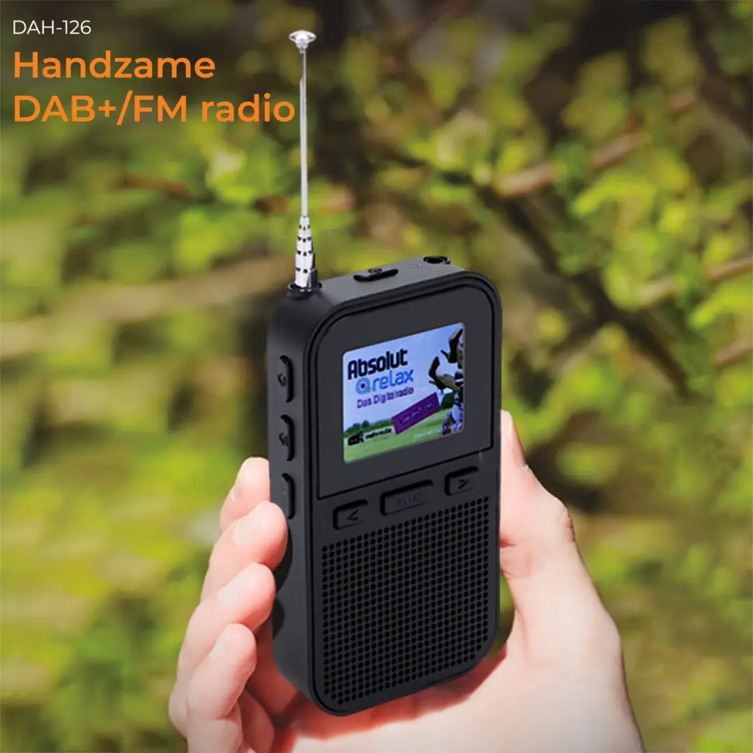 Denver DAH126 DAB Radio - Oplaadbaar - Zwart