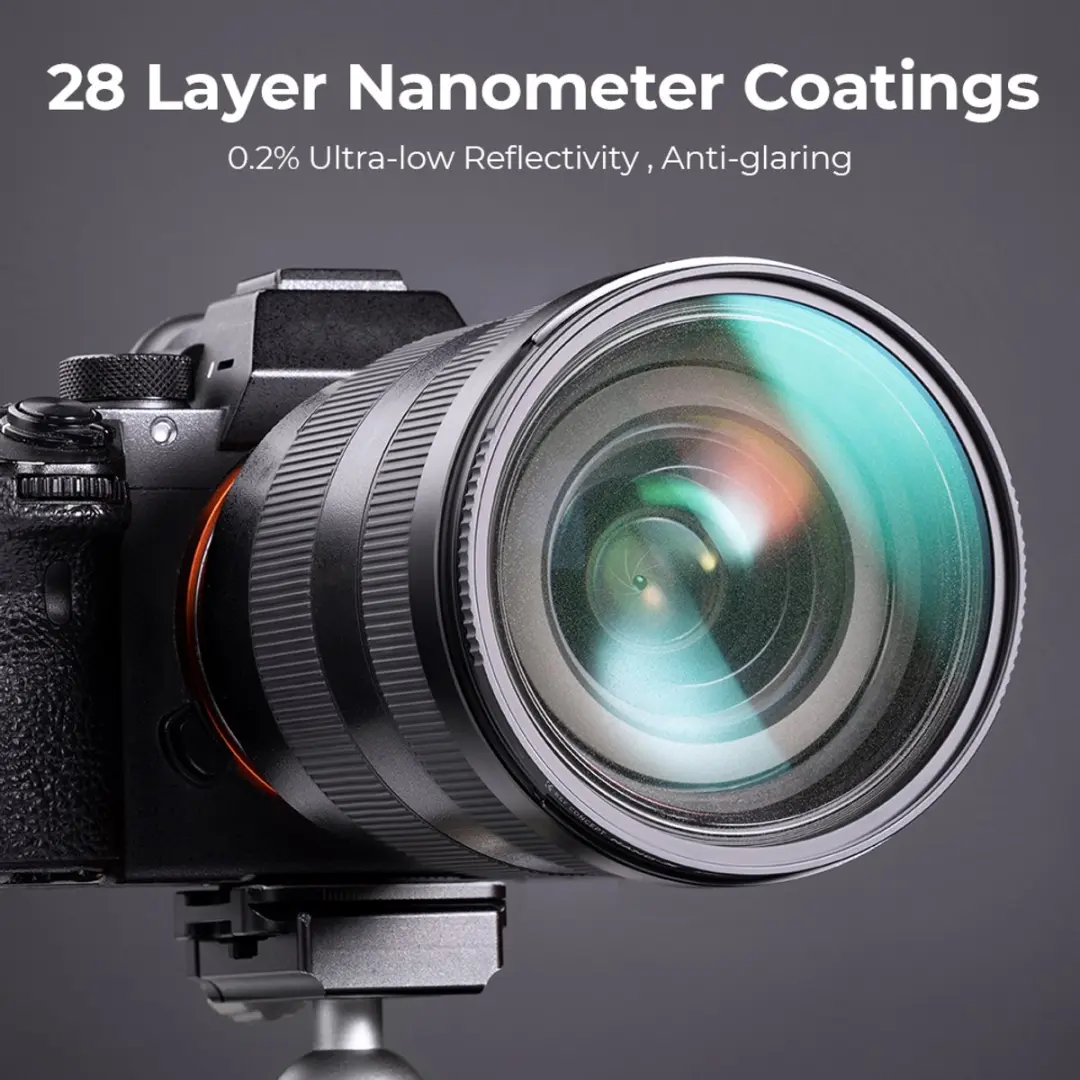 K&F Concept 1/4 Black Mist Filter Nano X 77mm - Zwart