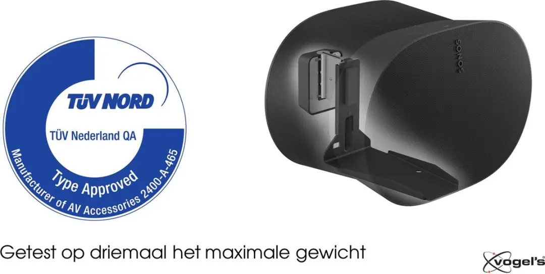 Vogel's SWM 4131 Sonos Era 300 Muurbeugel - Zwart - afbeelding 6 van 6