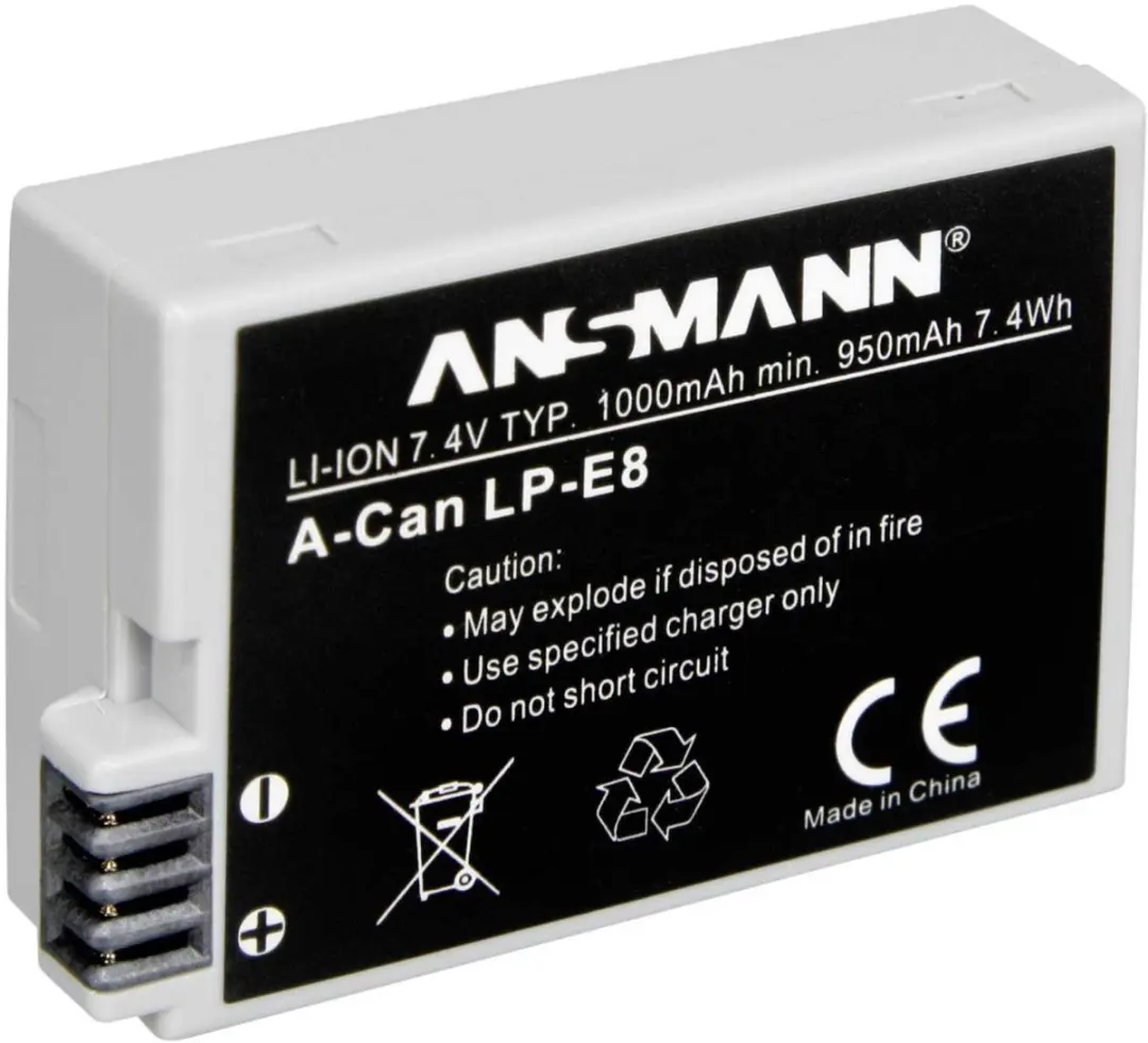 Ansmann LP-E8 Li-ion Accu 1000mAh