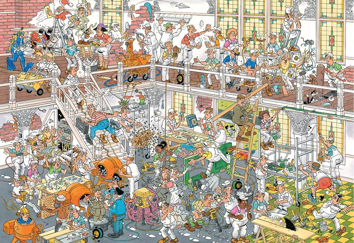 Jan van Haasteren De Verbouwing Legpuzzel 3000 Stuks - Meerkleurig