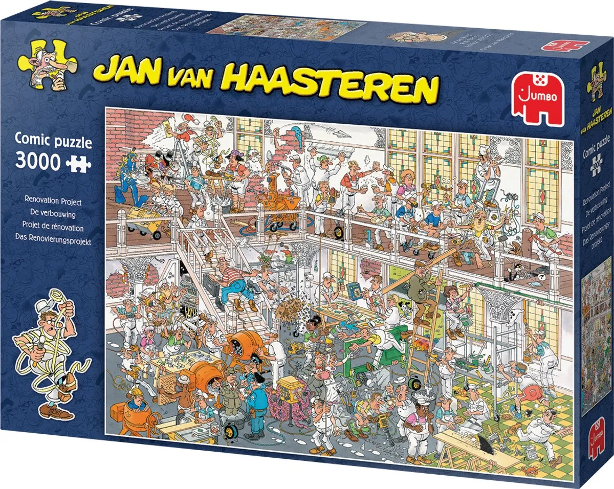 Jan van Haasteren De Verbouwing Legpuzzel 3000 Stuks - Meerkleurig