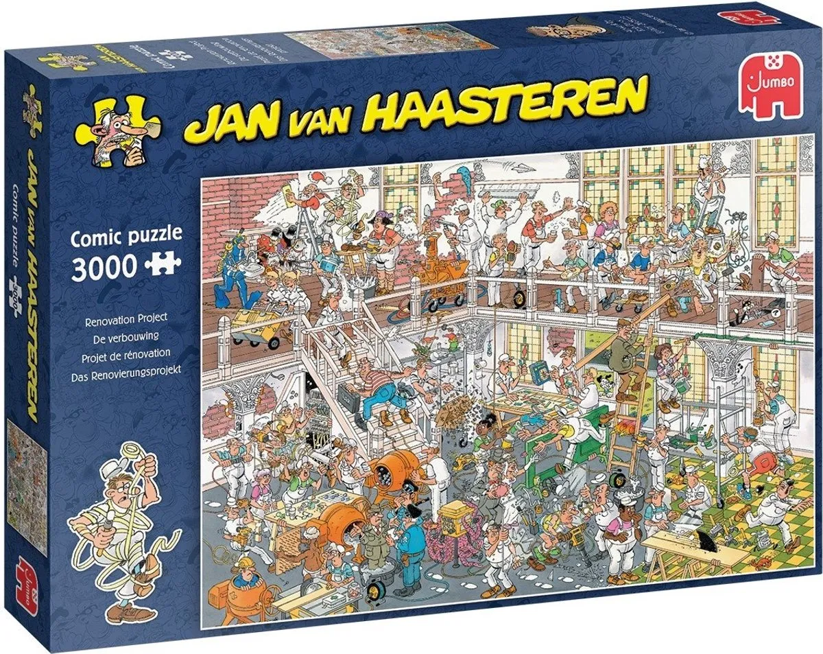 Jan van Haasteren De Verbouwing Legpuzzel 3000 Stuks - Meerkleurig