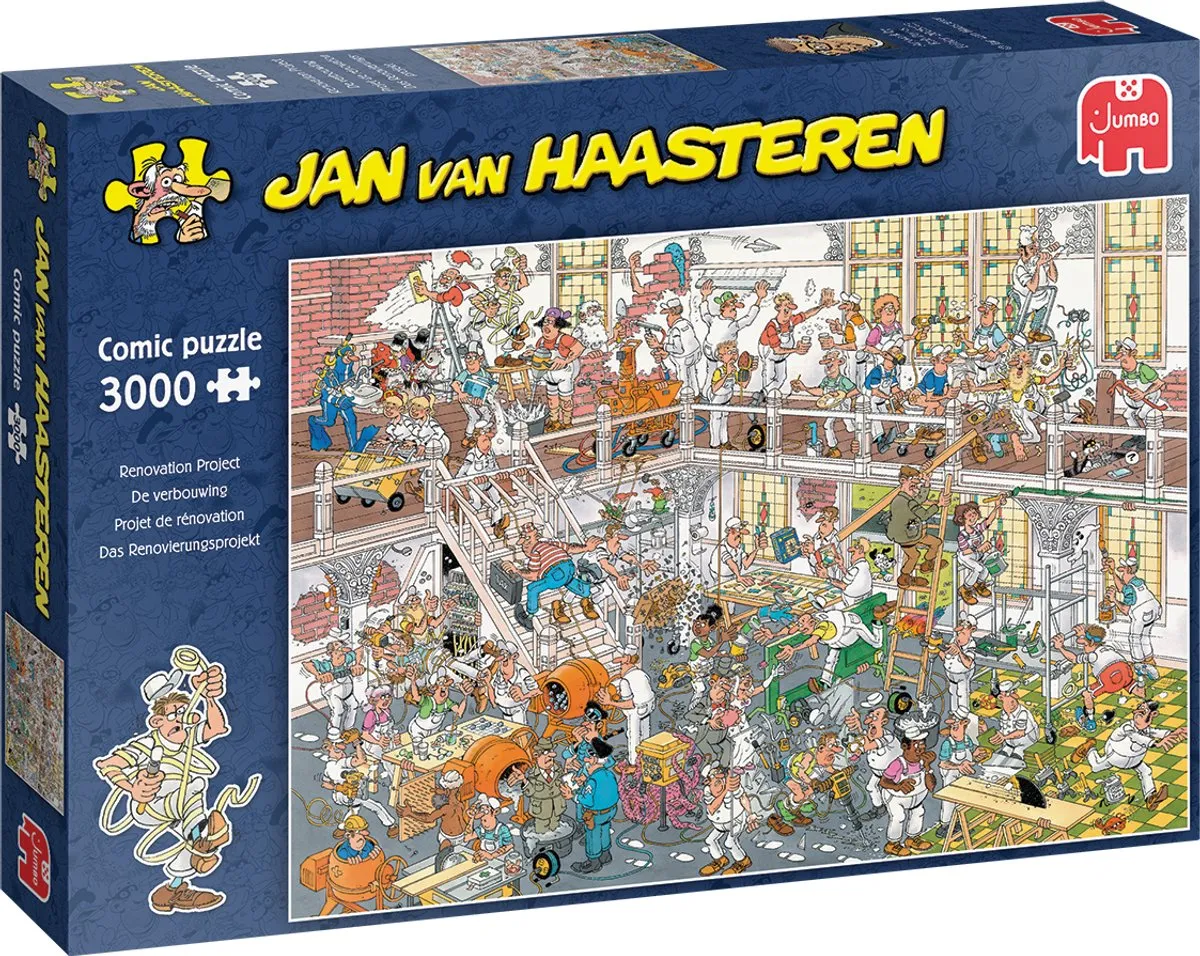 Jan van Haasteren De Verbouwing Legpuzzel 3000 Stuks - Meerkleurig