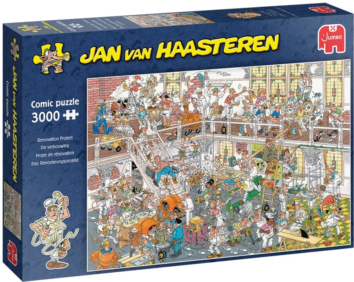 Jan van Haasteren De Verbouwing Legpuzzel 3000 Stuks - Meerkleurig