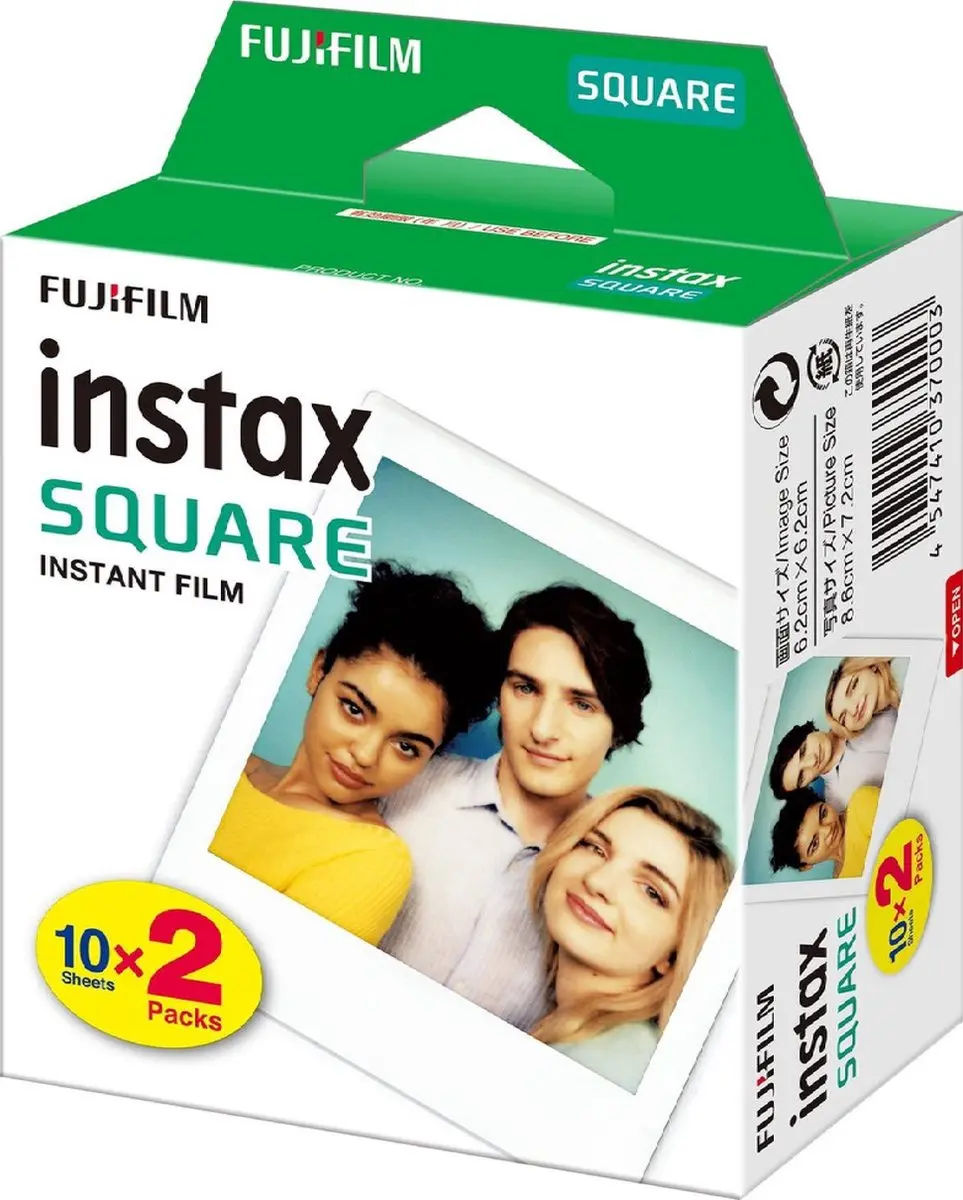 FUJIFILM instax Square Film Wit - 40 Stuks