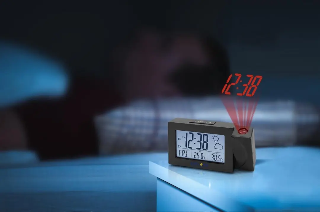 Bresser RDW3008 Radio Projectiewekker - Zwart