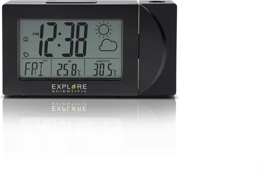 Bresser RDW3008 Radio Projectiewekker - Zwart