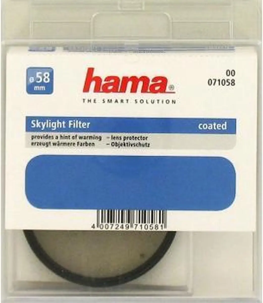 Hama Skylight Filter 58mm - Zwart - afbeelding 4 van 6