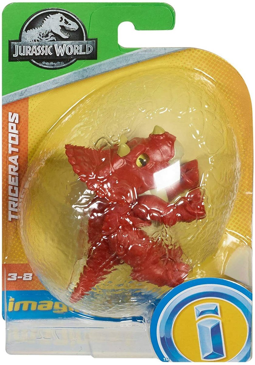 Jurassic World Triceratops Mini Dinosaur - 10 cm - Actiefiguur - Fisher Price